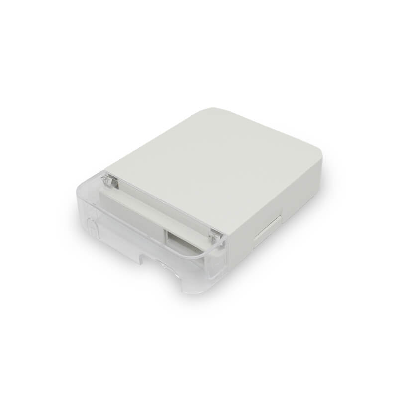 1 port type a fiber outlet box-front view