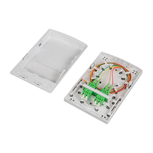 2 port type B fiber outlet box-open
