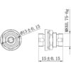 FC SX Big D Type Fiber optic adapter size