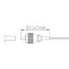 fc apc 0.9mm connector sieze