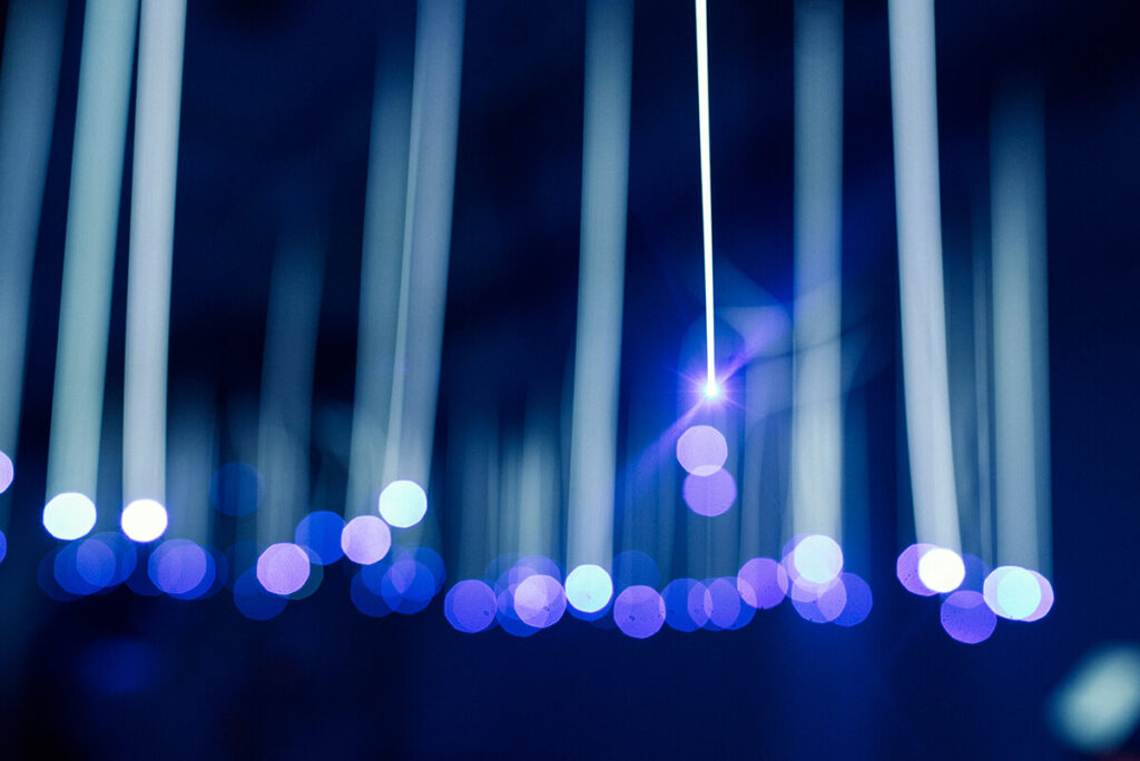 imagen de luz de fibra