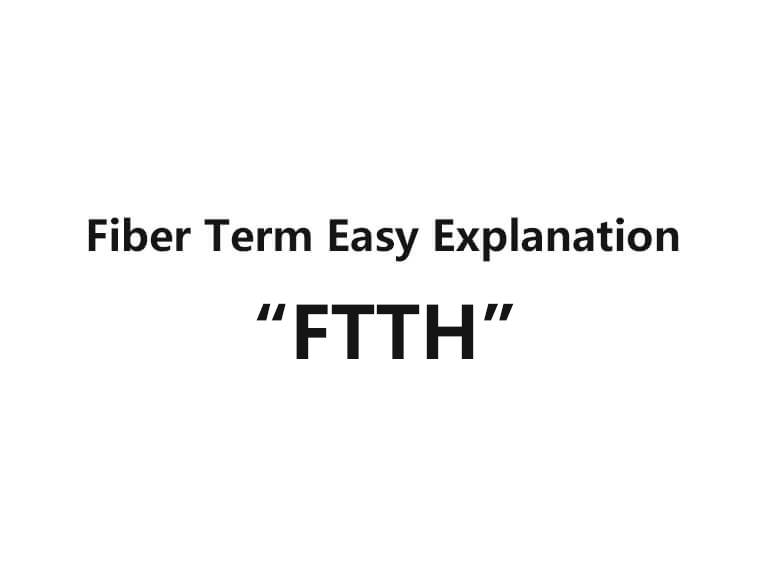 Glasfaserbegriff leicht erklärt - "FTTH"