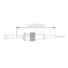st apc 0.9mm connector size
