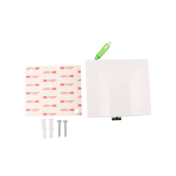 1 port type retractable pigtial fiber outlet box-accessories view