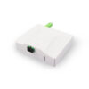 1 port type retractable pigtial fiber outlet box-front view