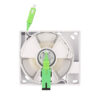 1 port type retractable pigtial fiber outlet box-front open view