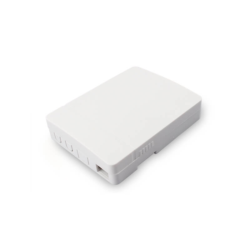 2 port type E fiber outlet box-Front View