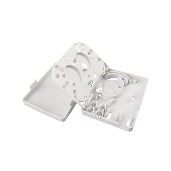 2 port type E fiber outlet box-Open view