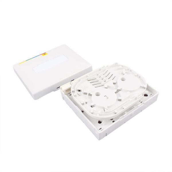 4 port type A fiber outlet box-Open view