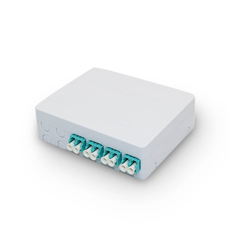 4 prot type b fiber outlet box-front view