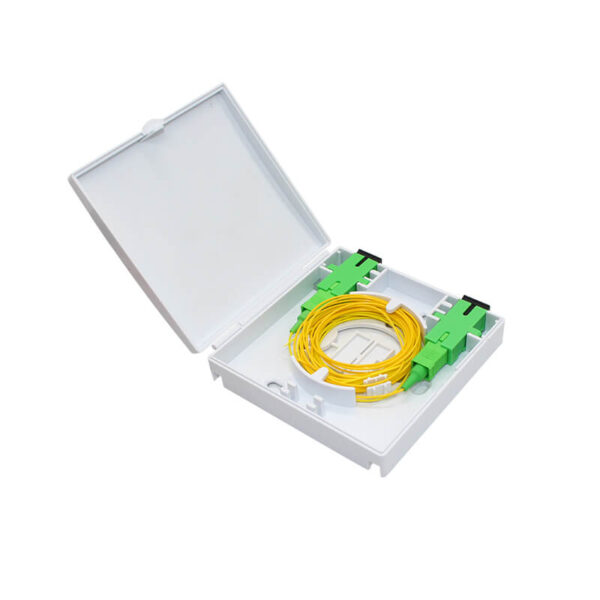 86 b 2 port fiber outlet box-open view