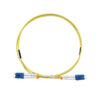 lc to lc upc duplex fiber patch cable front view