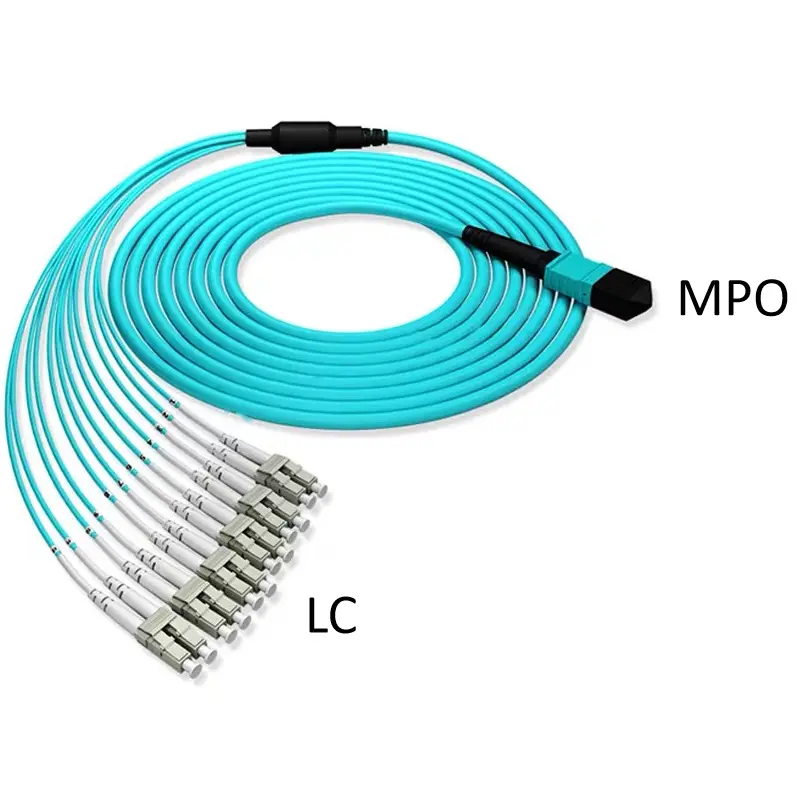 MPO-zu-LC-Glasfaser-Breakout-Kabel