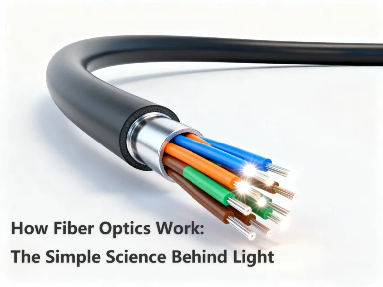 Comment fonctionne la fibre optique La science simple derrière la lumière