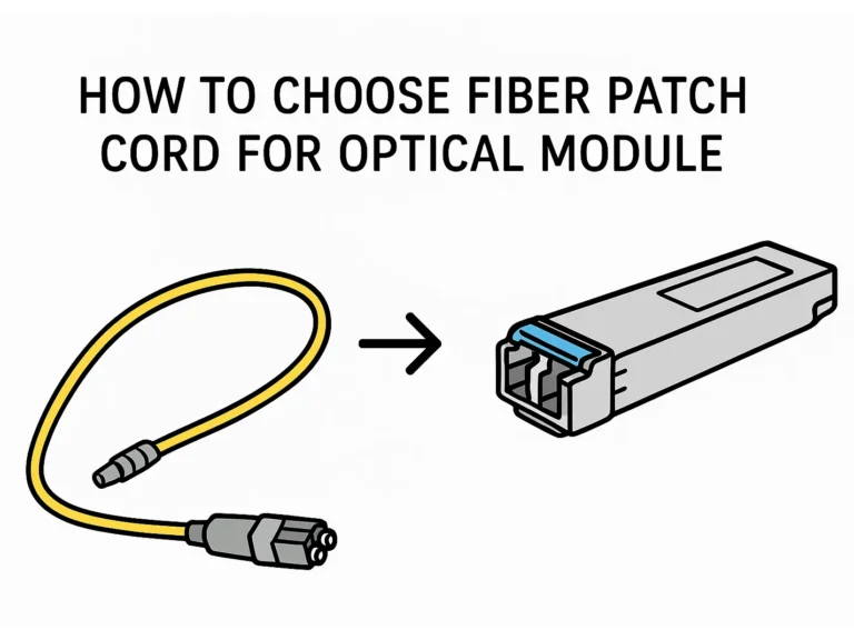 Comment choisir le cordon de raccordement fibre optique adapté à chaque module optique