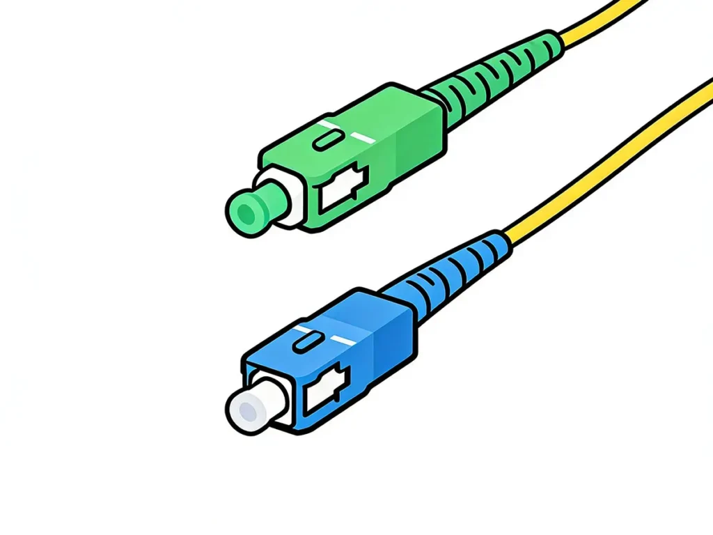 Connecteur SC pour fibre optique ACPC et UPC