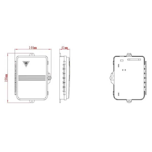 fiber distribution box -6 cores size
