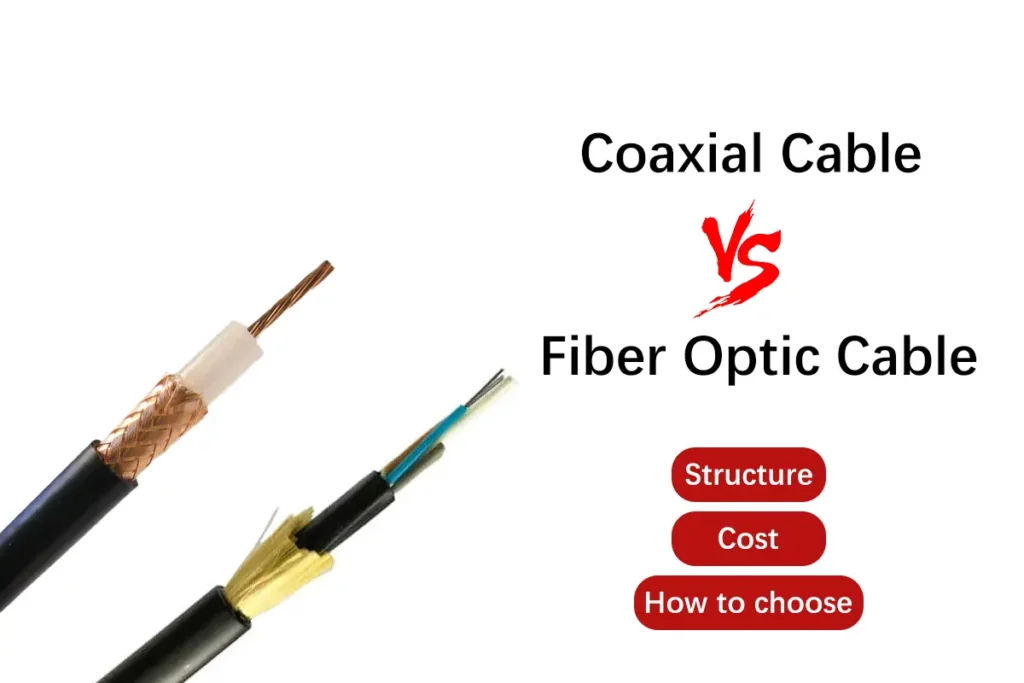 Coaxial Cable vs fiber optic cable