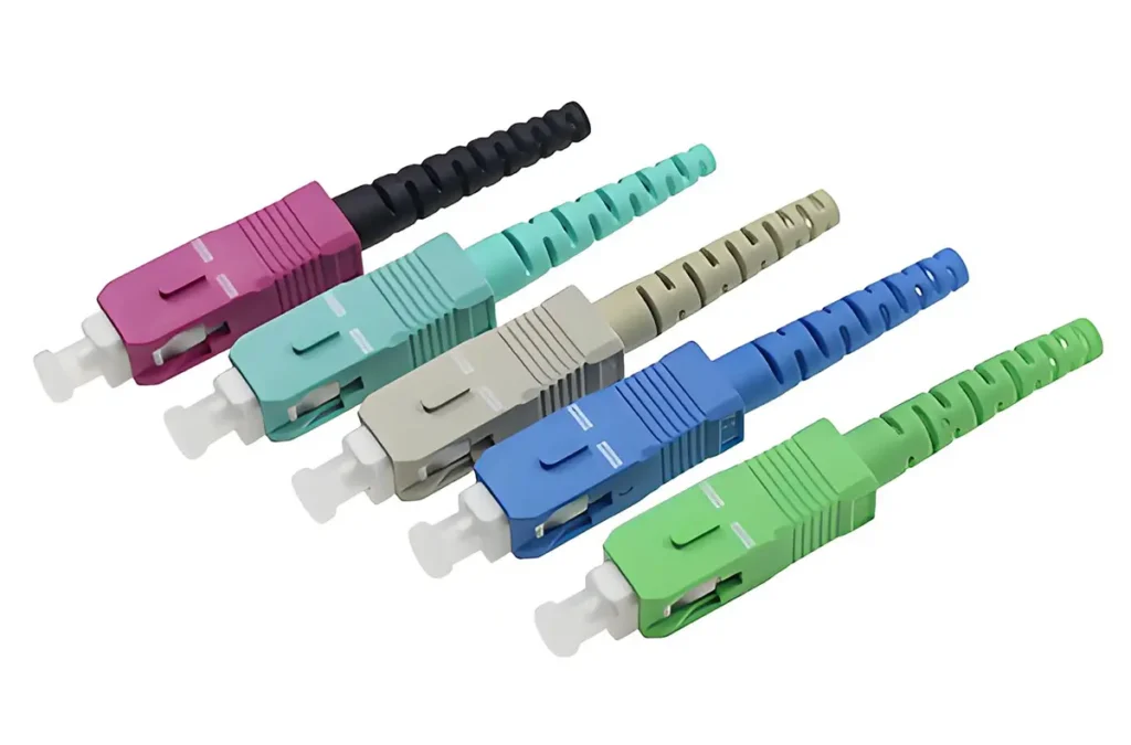 sc fiber optik konektör rengi