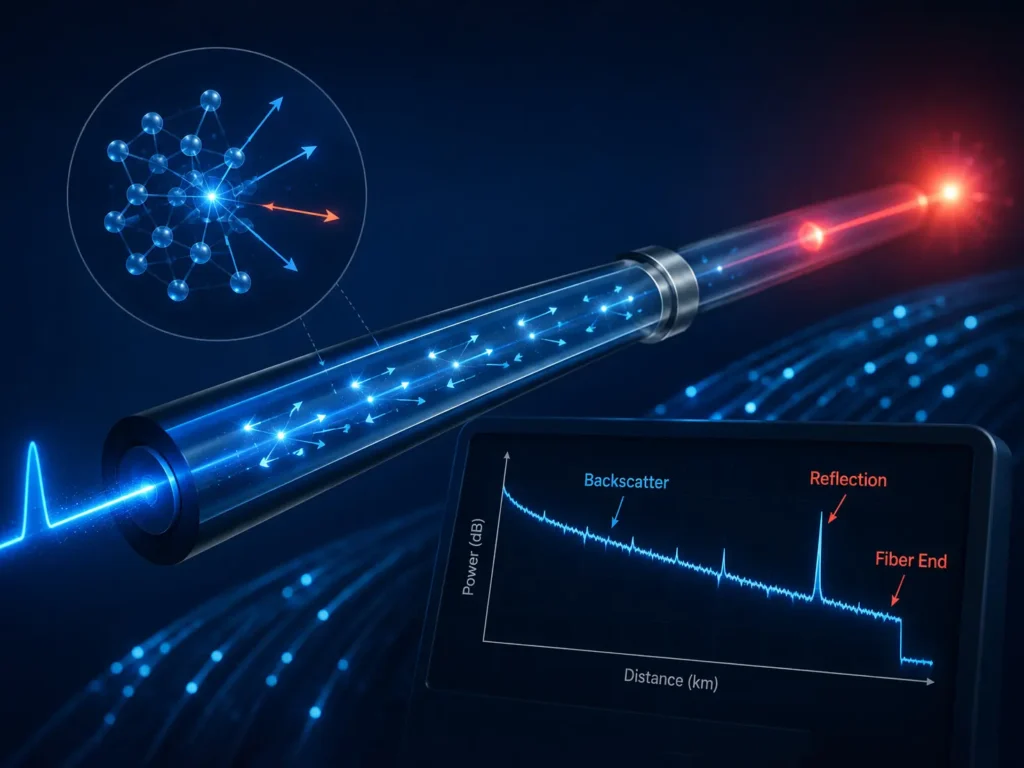 Rayleigh scattering makes OTDR possible
