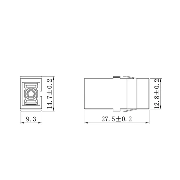 sc simplex apc upc fiber optic adapter