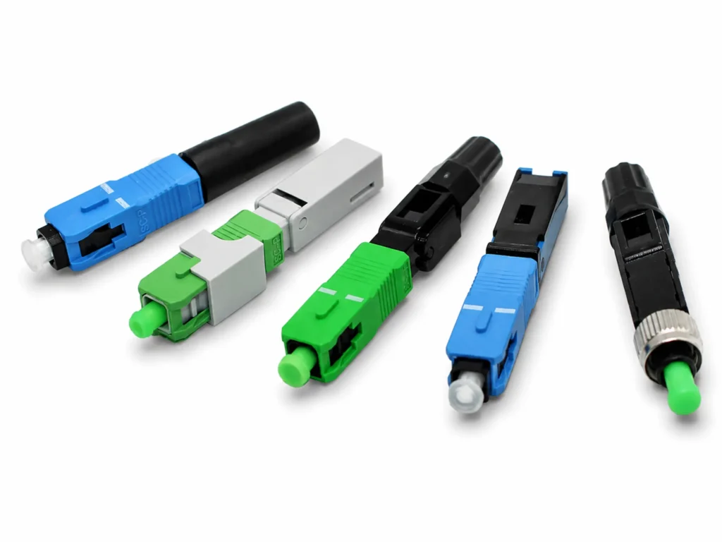 conector rápido de fibra óptica