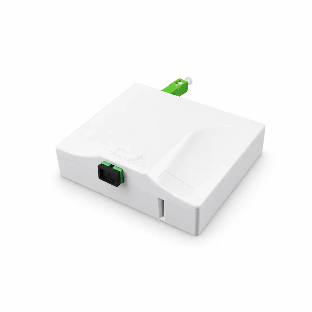 1-Port Retractable Pigtail Fiber Outlet Box