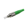 FC UPC single-mode fiber optic connector with green boot for 2.0mm or 3.0mm cable