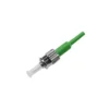 Green ST APC 0.9mm single-mode fiber optic connector