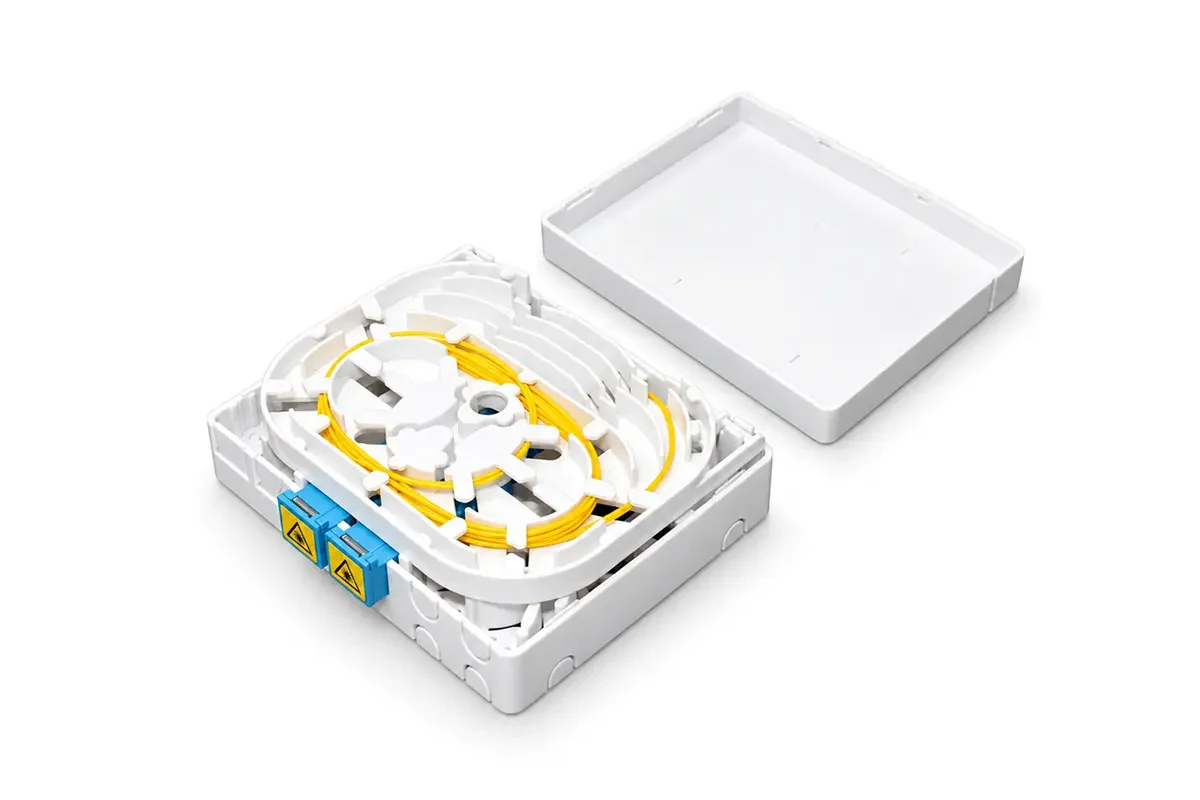 fiber optic outlet desk box